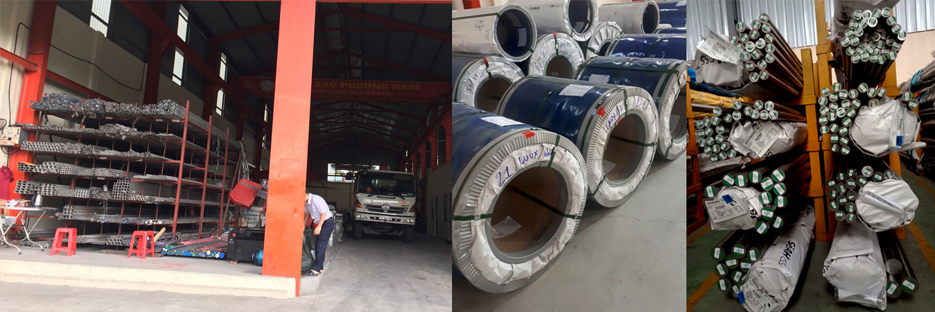 Inox thanh V, inox cuộn tại kho Sao Phương Nam