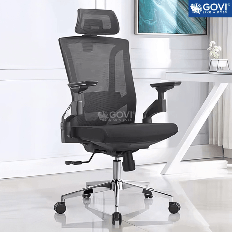 Mẫu ghế công thái học lưng liền