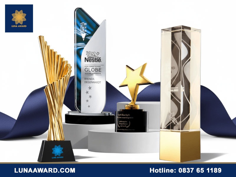 Đặt làm cúp hợp kim theo yêu cầu tại Luna Award Vietnam tinh xảo, chất lượng