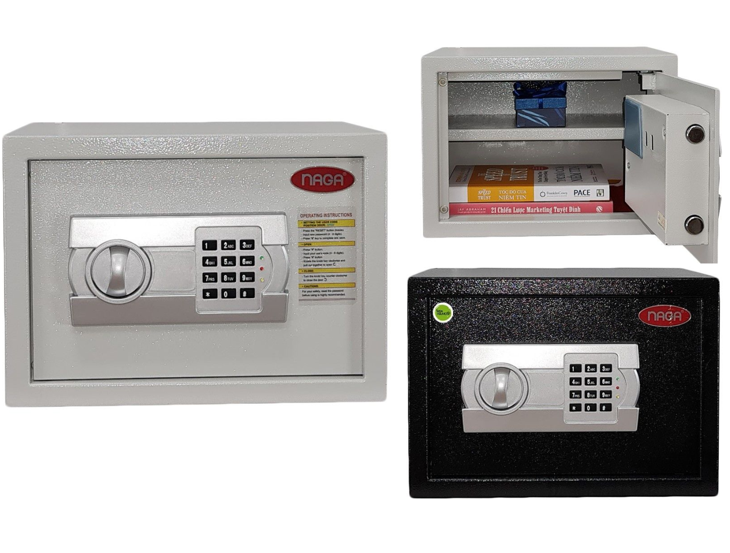 Mẫu két Sắt NAGA NG‑25 phù hợp nhu cầu cất trữ cơ bản